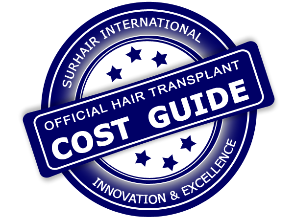 Surehair International official hair transplant cost guide